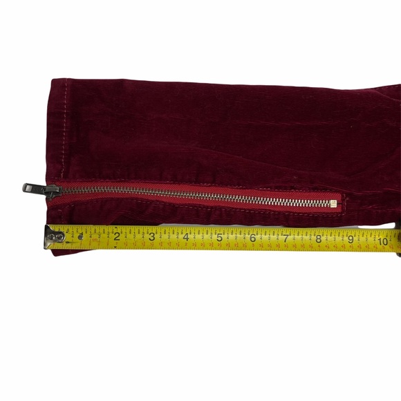 Pilcro + The Letterpress Red Corduroy Zipper Jeans - Picture 12 of 12